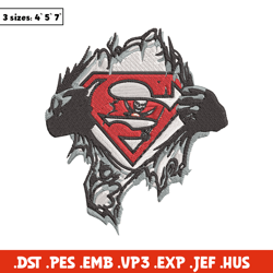 Superman Symbol Tampa Bay Buccaneers embroidery design, Buccaneers embroidery, NFL embroidery, logo sport embroidery.