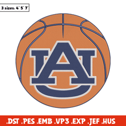 Auburn University logo embroidery design, NCAA embroidery, Sport embroidery,Embroidery design,Logo sport embroidery