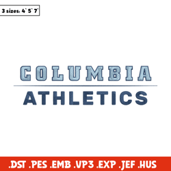 Columbia Lions logo embroidery design, NCAA embroidery, Sport embroidery, Logo sport embroidery, Embroidery design