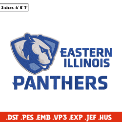 Eastern Illinois logo embroidery design, Sport embroidery, logo sport embroidery, Embroidery design, NCAA embroidery.