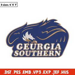 Georgia Southern eagle embroidery design, NCAA embroidery, Sport embroidery, logo sport embroidery, Embroidery design.