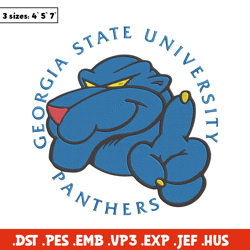 Georgia State mascot embroidery design, NCAA embroidery,Sport embroidery,Logo sport embroidery,Embroidery design.