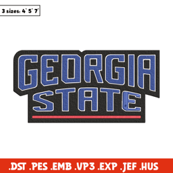 Georgia State Panthers logo embroidery design,NCAA embroidery,Sport embroidery, logo sport embroidery,Embroidery design