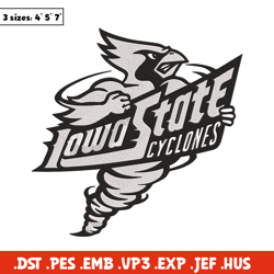 Iowa State Cyclone poster embroidery design, NCAA embroidery, Sport embroidery,logo sport embroidery,Embroidery design