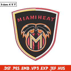 Miami Heat design embroidery design, NBA embroidery, Sport embroidery, Embroidery design, Logo sport embroidery