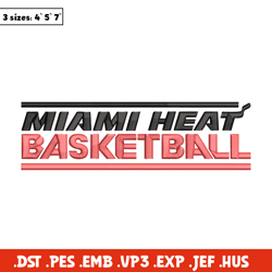 Miami Heat logo embroidery design, NBA embroidery, Sport embroidery, Embroidery design,Logo sport embroidery.