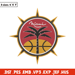 Miami Heat logo embroidery design,NBA embroidery, Sport embroidery, Embroidery design, Logo sport embroidery