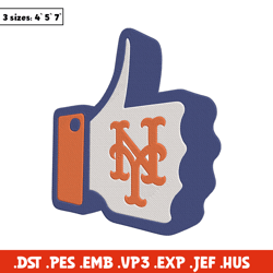 New York Mets Hand embroidery design, MLB embroidery, Sport embroidery, Embroidery design,Logo sport embroidery