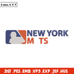 New York Mets logo embroidery design, MLB embroidery, Sport embroidery, logo sport embroidery,Embroidery design
