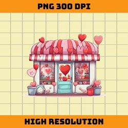 valentine candy house png design