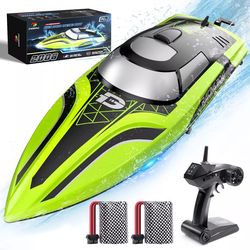 high speed thrills with remote control boat, 30-min runtime, 20 mph, self-righting 2.4ghz racing boat