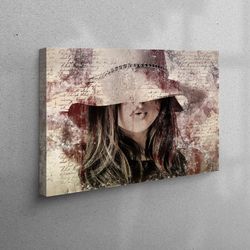 3D Canvas, Large Wall Art, Canvas, Abstract Woman Canvas Gift, Sexy Girl 3D Canvas, Girl Canvas Gift, Modern Canvas Deco