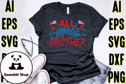4th of July Typography T-shirt Design