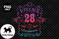 26 in 1995 Birthday Png, Vintage 1995 Design 83