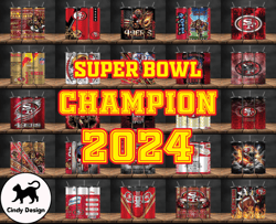Bundle 44 Design Kansas City Chiefs Vs San Francisco 49ers Super Bowl Tumbler Png, Super Bowl 2024 Tumbler Wrap, 32 Team