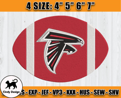 Atlanta Falcons Embroidery, NFL Falcons Embroidery, NFL Machine Embroidery Digital, 4 sizes Machine Emb Files -13-Cindy