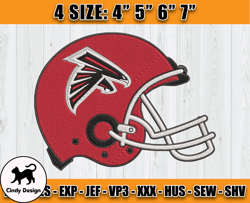 Atlanta Falcons Embroidery, NFL Falcons Embroidery, NFL Machine Embroidery Digital, 4 sizes Machine Emb Files -17-Cindy