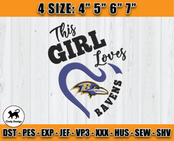 Ravens Embroidery, NFL Ravens Embroidery, NFL Machine Embroidery Digital, 4 sizes Machine Emb Files - 04-Cindy