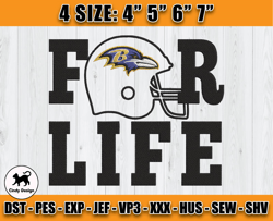 Ravens Embroidery, NFL Ravens Embroidery, NFL Machine Embroidery Digital, 4 sizes Machine Emb Files - 08-Cindy