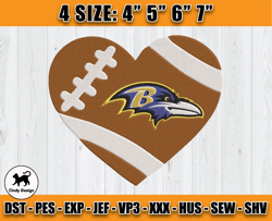 Ravens Embroidery, NFL Ravens Embroidery, NFL Machine Embroidery Digital, 4 sizes Machine Emb Files -12-Cindy