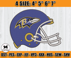 Ravens Embroidery, NFL Ravens Embroidery, NFL Machine Embroidery Digital, 4 sizes Machine Emb Files -14-Cindy