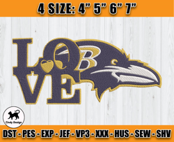 Ravens Embroidery, NFL Ravens Embroidery, NFL Machine Embroidery Digital, 4 sizes Machine Emb Files -20-Cindy