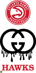 Atlanta Hawks PNG, Gucci NBA PNG, Basketball Team PNG,  NBA Teams PNG ,  NBA Logo  Design 102