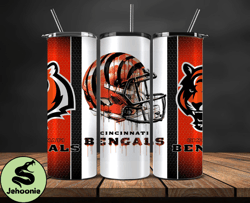 Cincinnati Bengals Tumbler Wrap, NFL Logo Tumbler Png, NFL Design Png-16