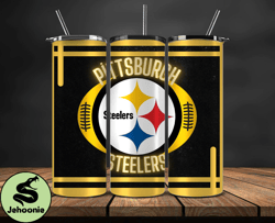 Pittsburgh Steelers Tumbler Wrap, NFL Logo Tumbler Png, NFL Design Png-41