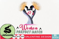 We Are a Perfect Match Valentine Crafts Design 20