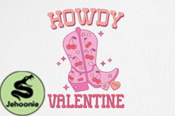 Retro Valentines PNG Sublimation Howdy Design 05