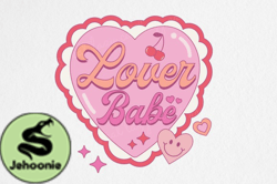 Retro Valentines Sublimation Lover Babe Design 08