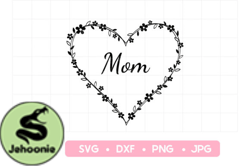 Heart Wreath Mom Gift Design 145
