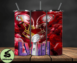 Kansas City Chiefs Vs San Francisco 49ers Super Bowl Tumbler Png. Super Bowl 2024 Tumbler Wrap 12