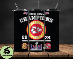 Kansas City Chiefs Vs San Francisco 49ers Super Bowl Tumbler Png. Super Bowl 2024 Tumbler Wrap 19