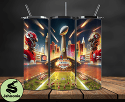 Kansas City Chiefs Vs San Francisco 49ers Super Bowl Tumbler Png. Super Bowl 2024 Tumbler Wrap 20