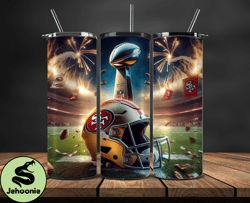 San Francisco 49ers Super Bowl Tumbler Png. Super Bowl 2024 Tumbler Wrap 48