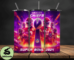 Kansas City Chiefs Vs San Francisco 49ers Super Bowl Tumbler Png. Super Bowl 2024 Tumbler Wrap 50