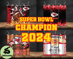Kansas City Chiefs Super Bowl Tumbler Png, Super Bowl 2024 Tumbler Wrap 12