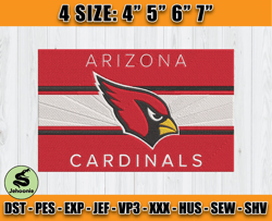 Cardinals Embroidery, NFL Cardinals Embroidery, NFL Machine Embroidery Digital, 4 sizes Machine Emb Files - 02 - Jehooni