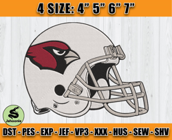 Cardinals Embroidery, NFL Cardinals Embroidery, NFL Machine Embroidery Digital, 4 sizes Machine Emb Files - 03 - Jehooni