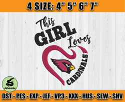 Cardinals Embroidery, Baby Yoda Embroidery, NFL Machine Embroidery Digital, 4 sizes Machine Emb Files - 05 - Jehoonie