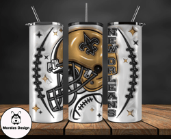 3D New Orleans Saints Inflated Puffy Tumbler Wraps , Nfl Tumbler Png 60