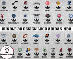 Bundle 30 design logo Adidas NBA, NBA Logo, NBA Logo Team, NBA Png, NBA SVG, NBA Design 01