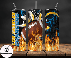 Los Angeles Chargers  Tumbler Wrap, Fire Hand NFL Tumbler Wrap 10