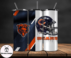 Chicago Bears Tumbler Wrap, NFL Logo Tumbler Png, NFL Design Png-14