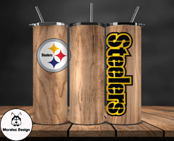 Pittsburgh Steelers Tumbler Wrap, NFL Logo Tumbler Png, NFL Design Png-69