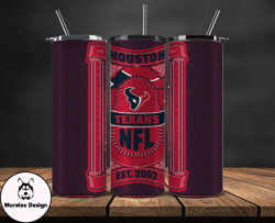 Houston Texans Tumbler Wrap, NFL Logo Tumbler Png, NFL Design Png-106