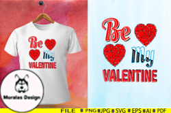 Be My Valentine Love Typography SVG Design 25