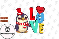 Penguin Valentines Day Sublimation SVG Design 70